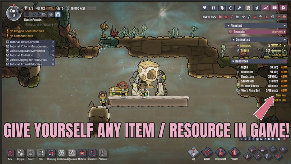 Oxygen Not Included — Resource Spawner (screenshot 2)